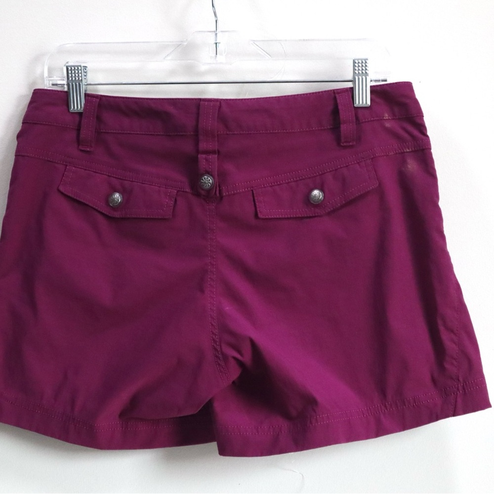 Athleta Purple Magenta Bermuda Shorts Slim Fit for‎ Women’s Size 8 - Picture 2 of 5